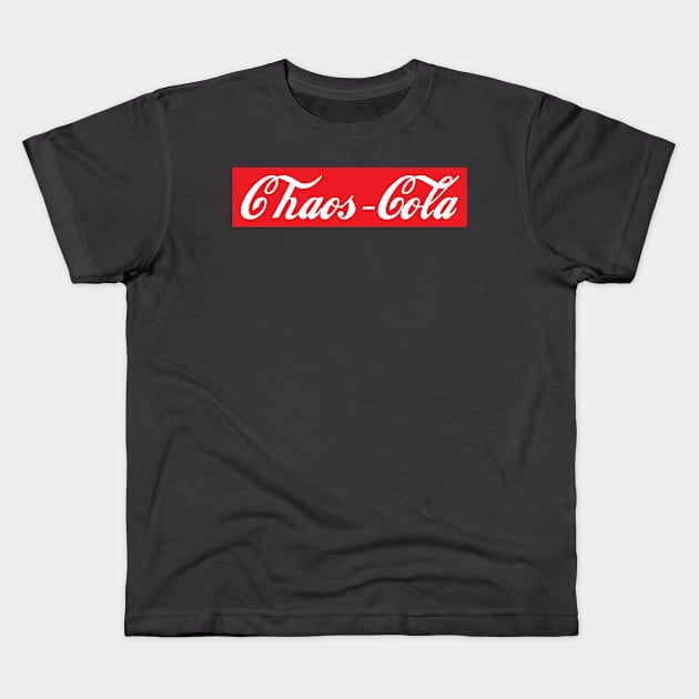 Chaos Cola - Red Kids T-Shirt by MarzipanMushroom